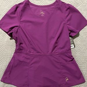 Jaanuu scrub top, purple